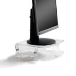 support d'écran ergonomique transparent