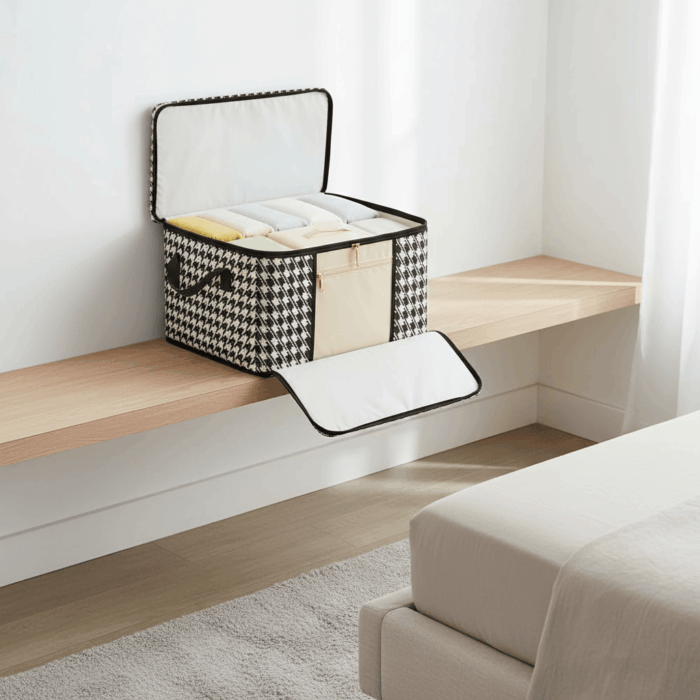 fenêtre transparente de rangement