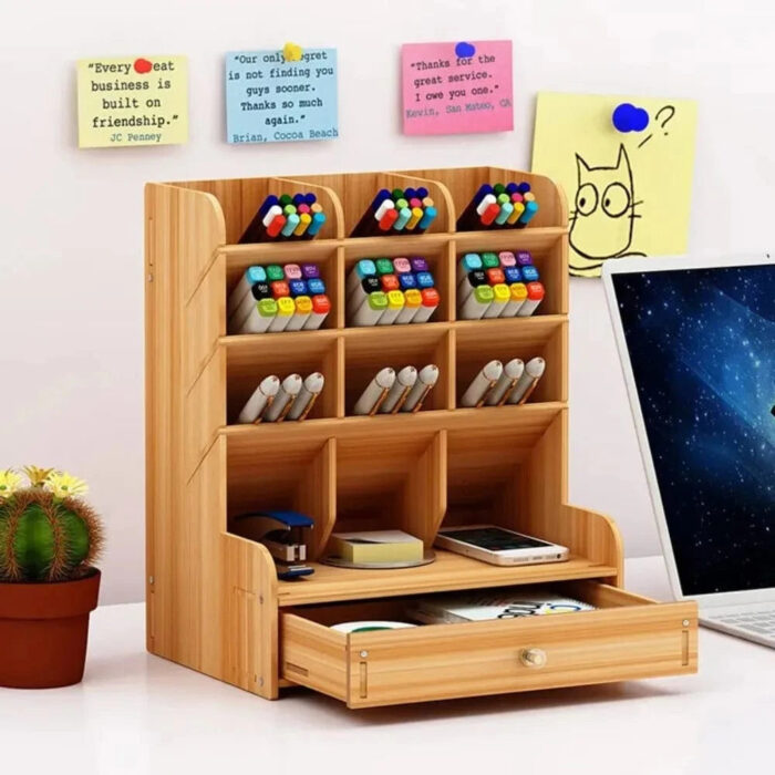 rangement bureau en bois