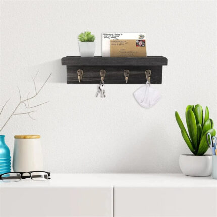 porte courrier mural en bois