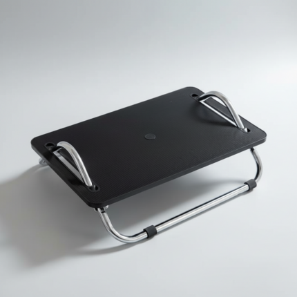 repose pieds inox design