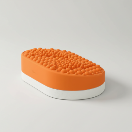 repose pied orange massant