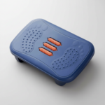 repose pied ergonomique bleu