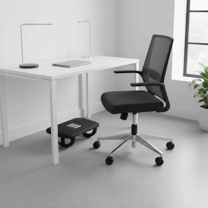 Repose Pied noir ergonomique bureau